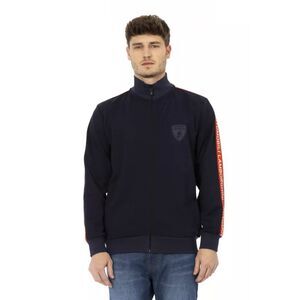 Automobili Lamborghini Blue Polyester Men Men's Sweatshirt
